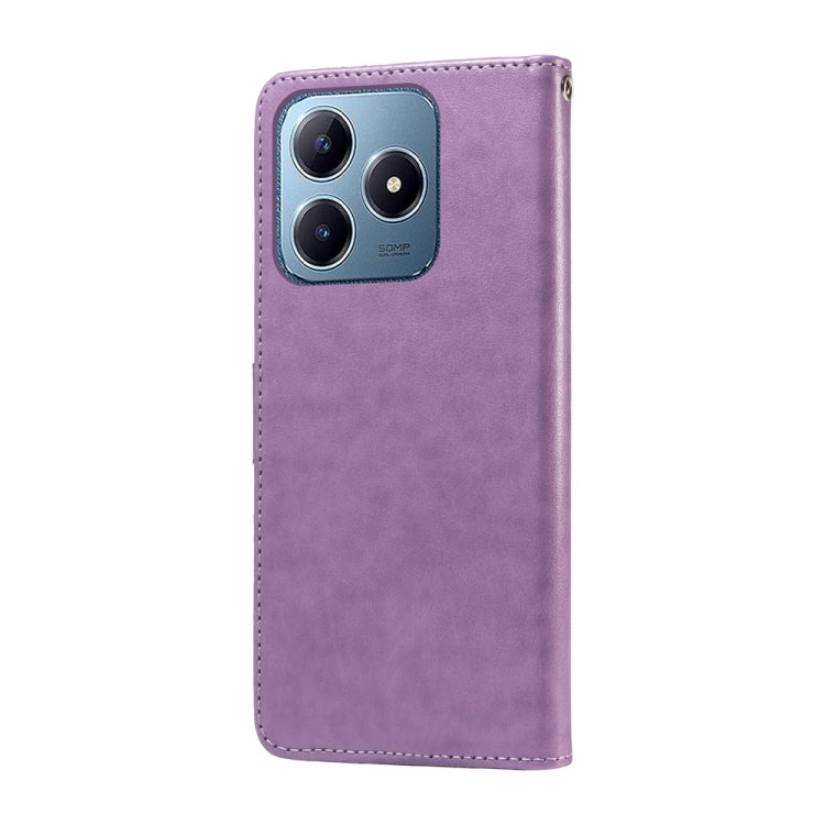 For Realme C61 / C63 / Note 60 Embossed Butterfly Flowers Leather Phone Case