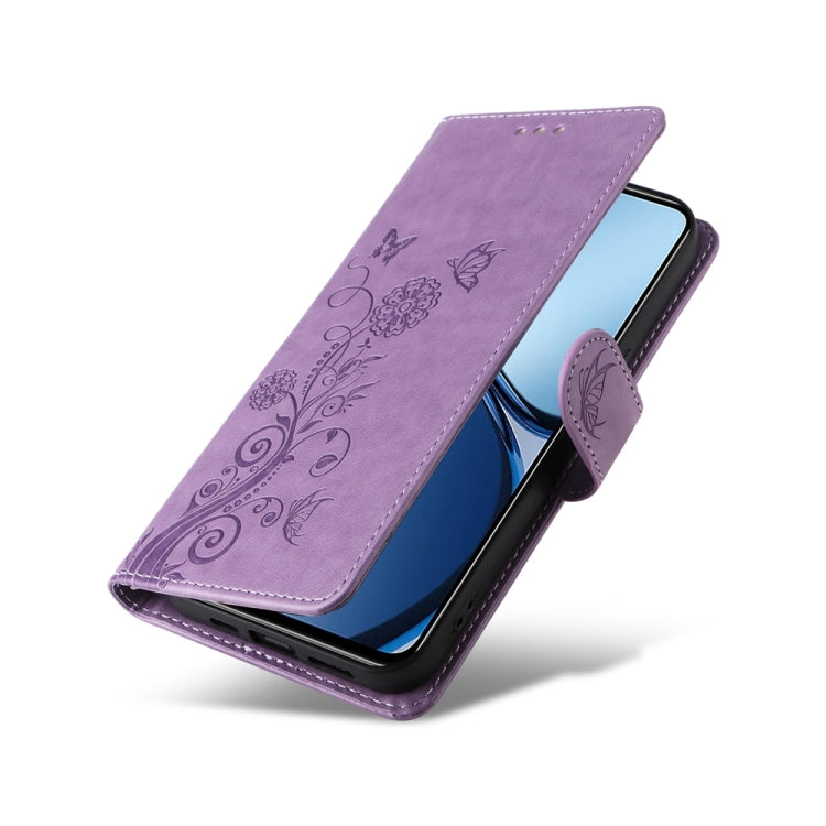 For Realme C61 / C63 / Note 60 Embossed Butterfly Flowers Leather Phone Case