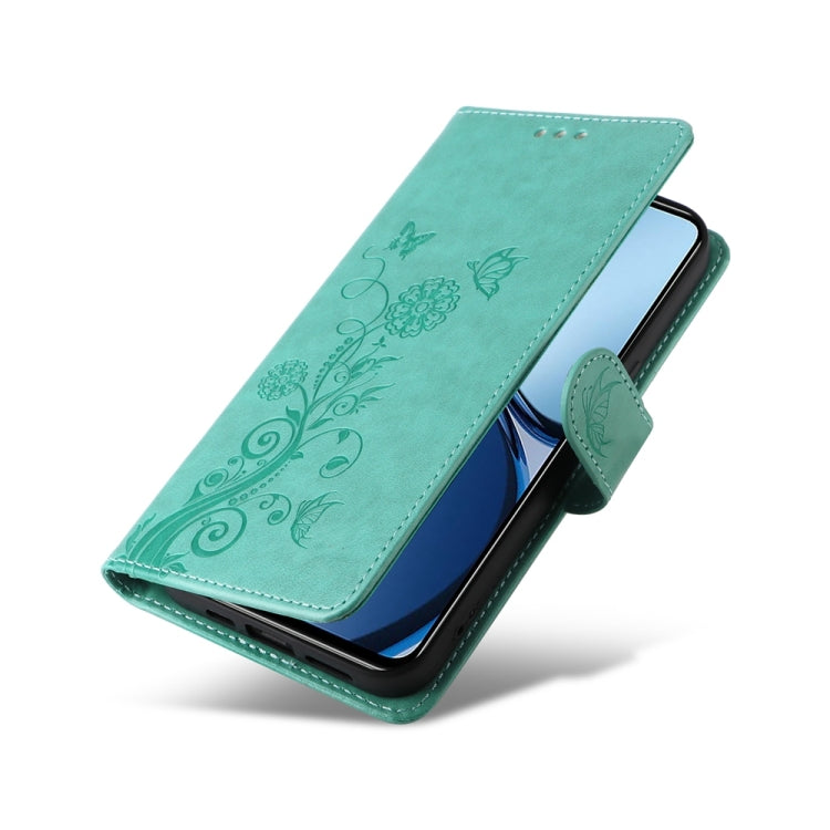 For Realme C61 / C63 / Note 60 Embossed Butterfly Flowers Leather Phone Case
