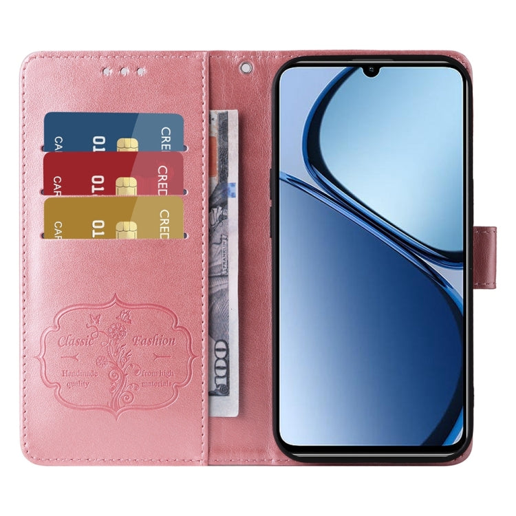For Realme C61 / C63 / Note 60 Embossed Butterfly Flowers Leather Phone Case