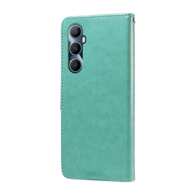 For Realme C65 4G Global Embossed Butterfly Flowers Leather Phone Case