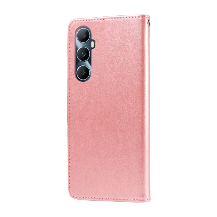 For Realme C65 4G Global Embossed Butterfly Flowers Leather Phone Case