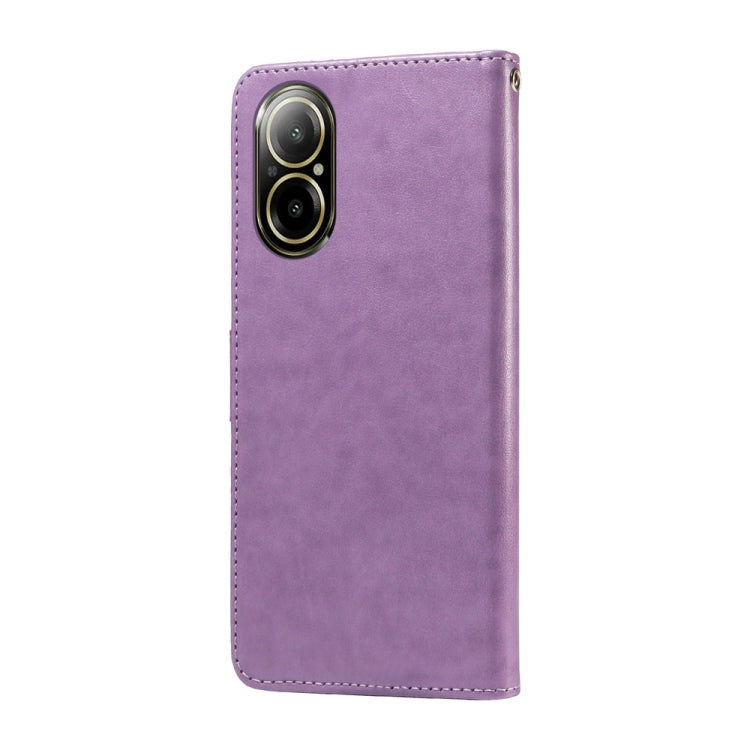 For Realme C67 4G / 12 Lite 4G Global Embossed Butterfly Flowers Leather Phone Case