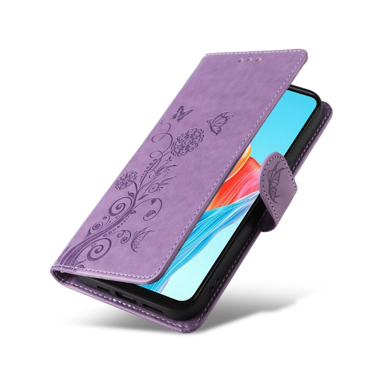 For Realme C67 4G / 12 Lite 4G Global Embossed Butterfly Flowers Leather Phone Case