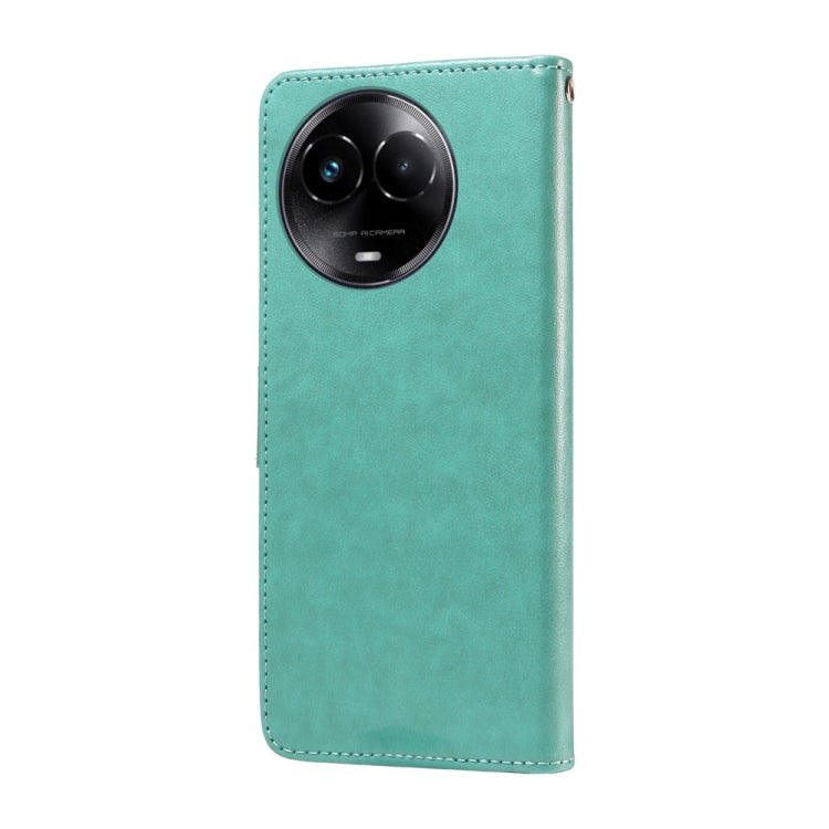 For Realme C67 5G / 11 5G Taiwan / Global Embossed Butterfly Flowers Leather Phone Case