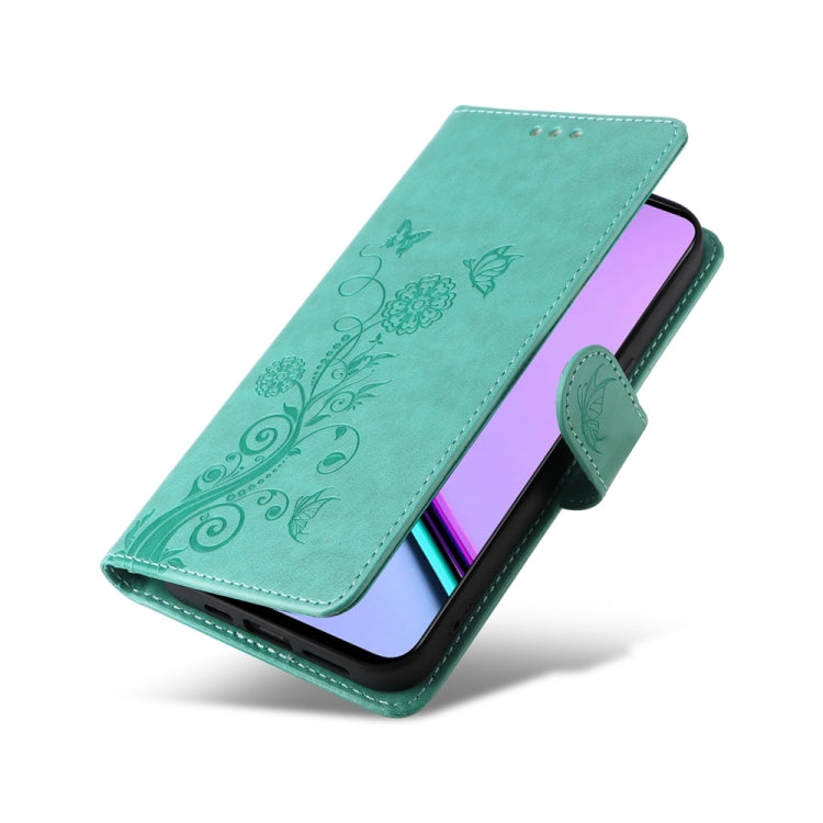 For Realme C67 5G / 11 5G Taiwan / Global Embossed Butterfly Flowers Leather Phone Case