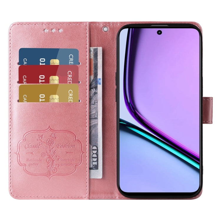 For Realme C67 5G / 11 5G Taiwan / Global Embossed Butterfly Flowers Leather Phone Case