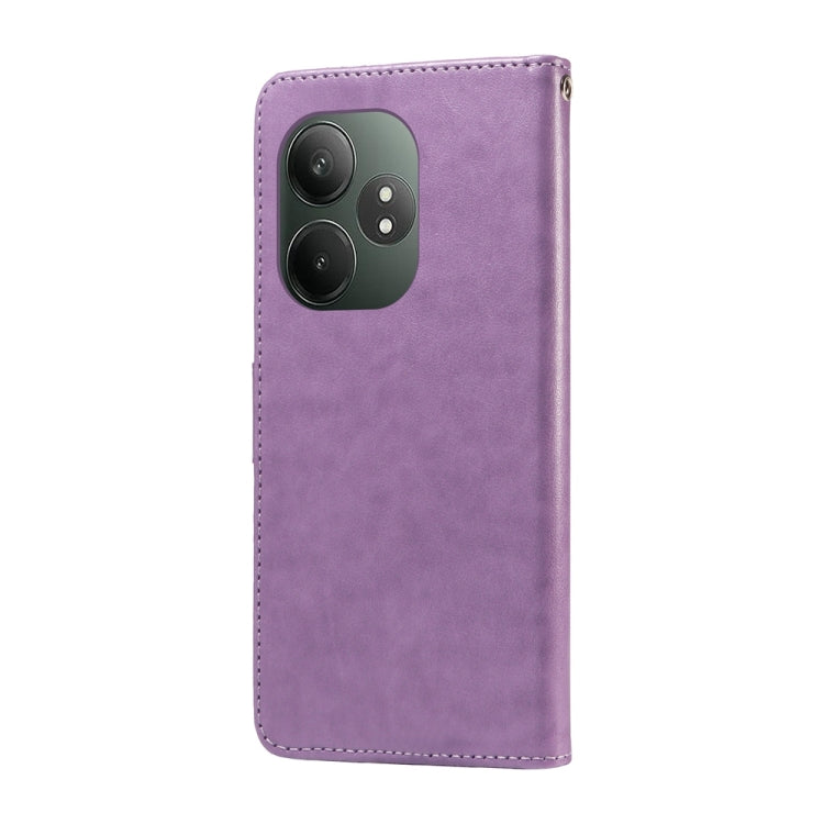 For Realme GT 6 / GT Neo6 SE Embossed Butterfly Flowers Leather Phone Case