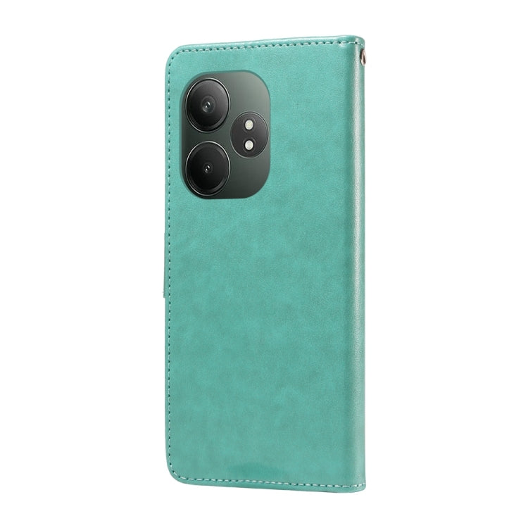 For Realme GT 6 / GT Neo6 SE Embossed Butterfly Flowers Leather Phone Case