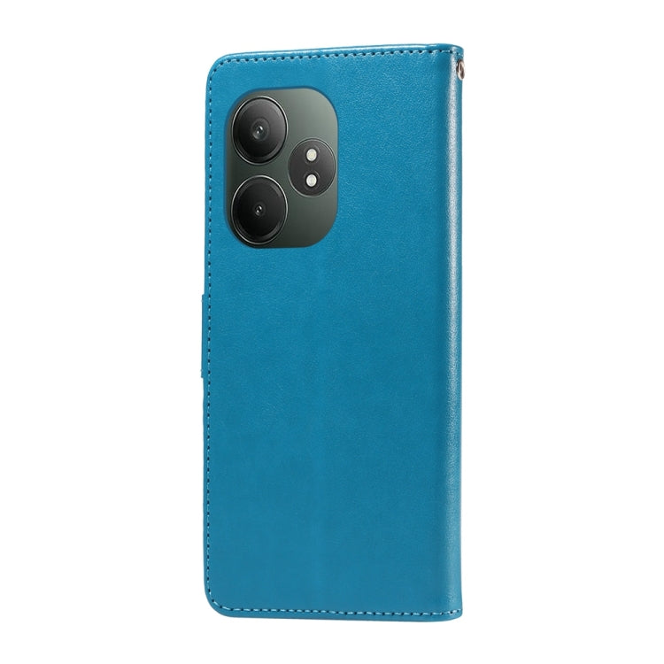 For Realme GT 6 / GT Neo6 SE Embossed Butterfly Flowers Leather Phone Case