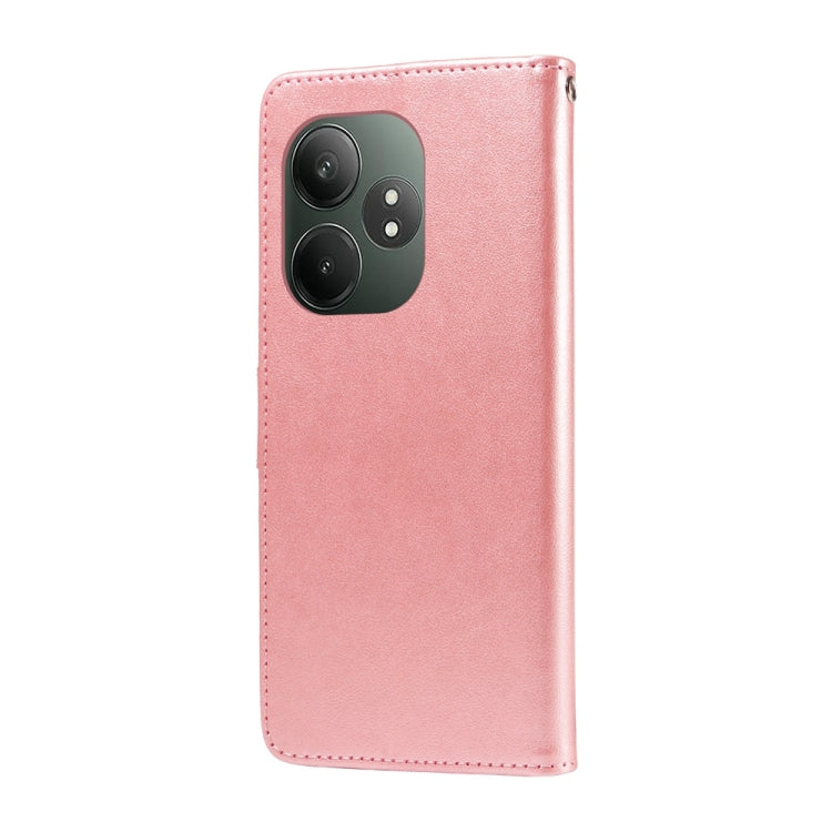 For Realme GT 6 / GT Neo6 SE Embossed Butterfly Flowers Leather Phone Case