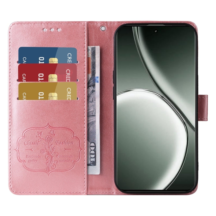 For Realme GT 6 / GT Neo6 SE Embossed Butterfly Flowers Leather Phone Case