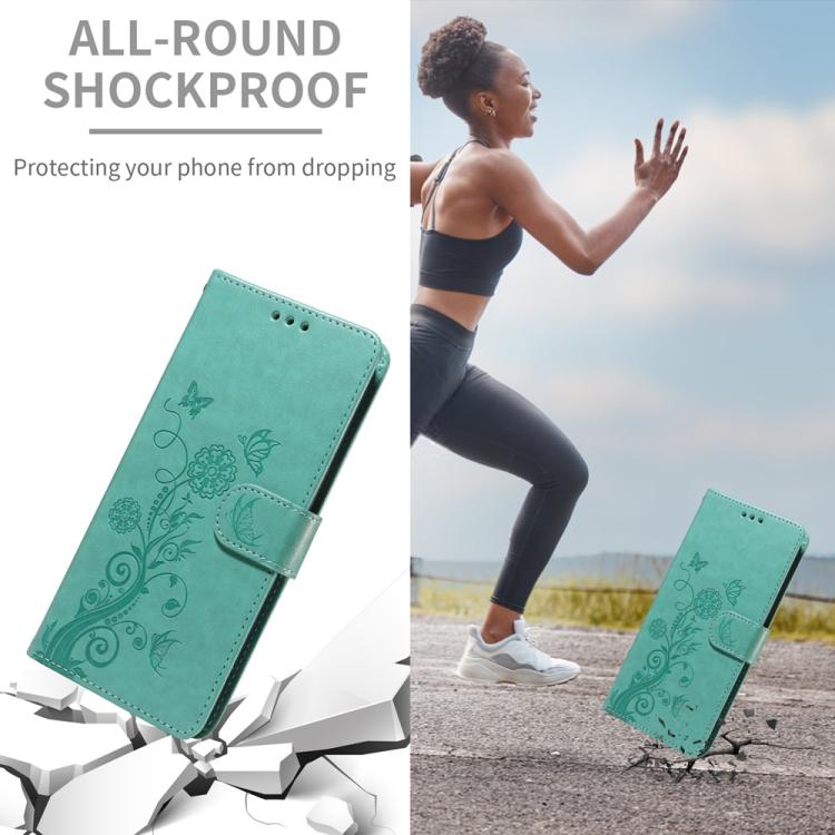 For Realme 14 Global Embossed Butterfly Flowers Leather Phone Case