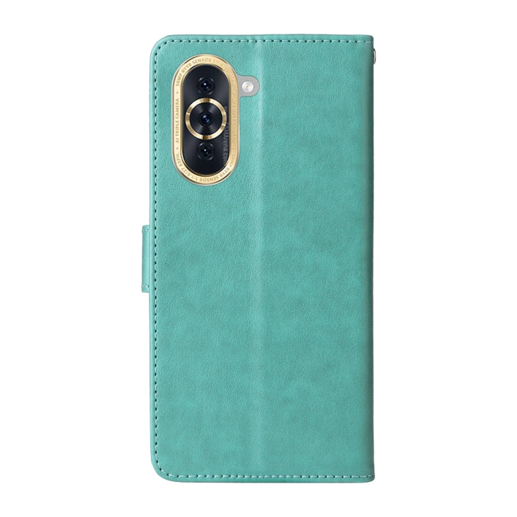 For Huawei nova 10 Embossed Butterfly Flowers Leather Phone Case