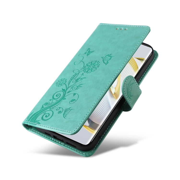 For Huawei nova 10 Embossed Butterfly Flowers Leather Phone Case