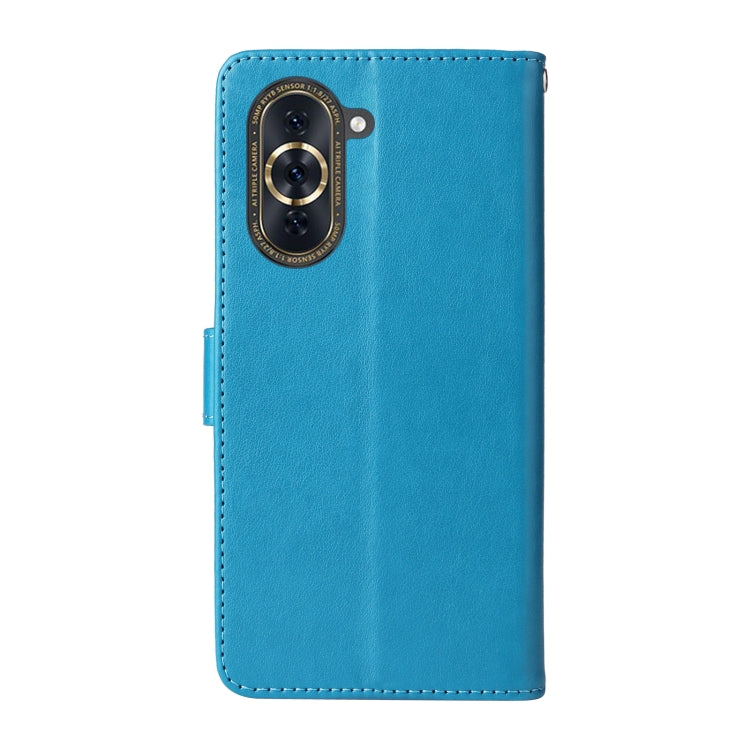 For Huawei nova 10 Pro Embossed Butterfly Flowers Leather Phone Case