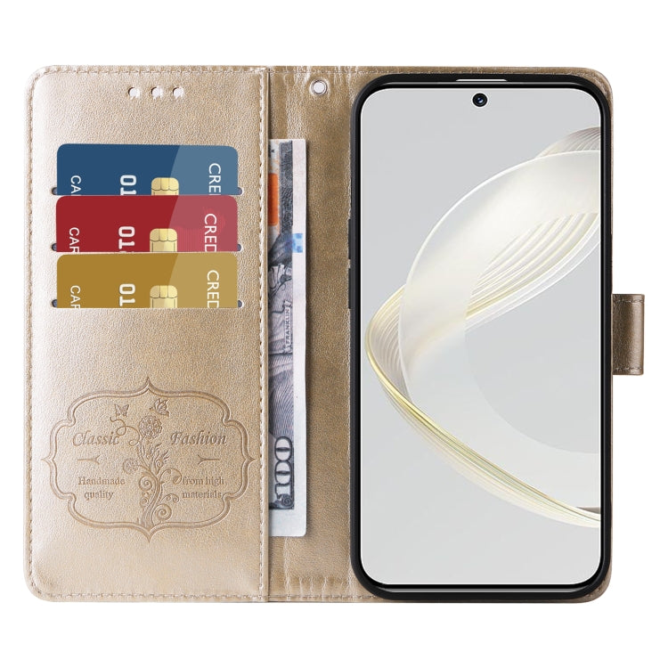 For Huawei nova 11 Pro / nova 11 Ultra Embossed Butterfly Flowers Leather Phone Case