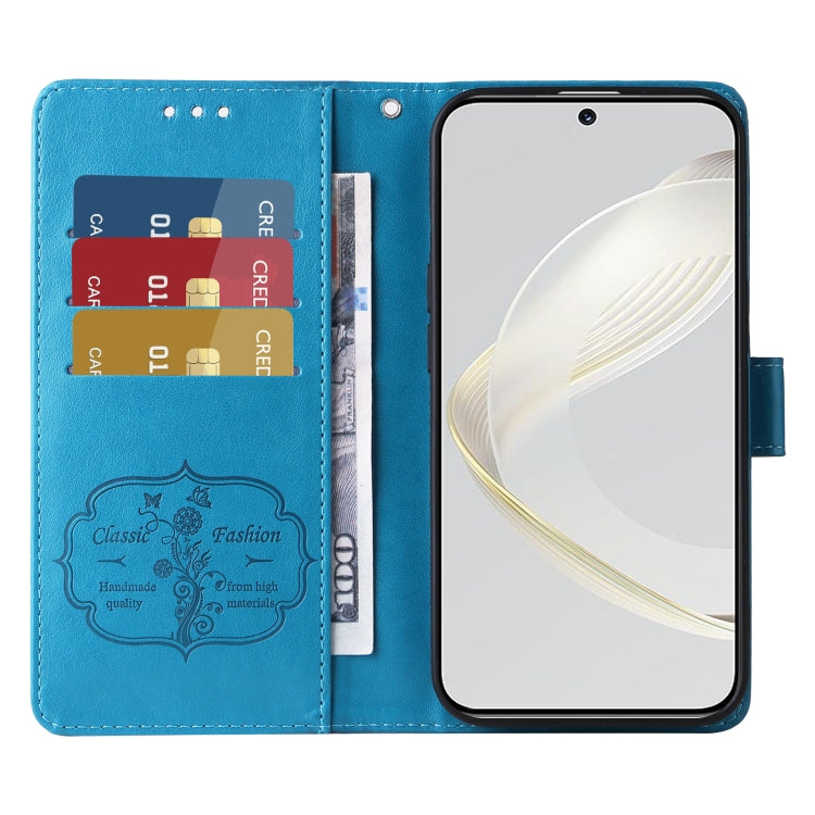For Huawei nova 11 Pro / nova 11 Ultra Embossed Butterfly Flowers Leather Phone Case