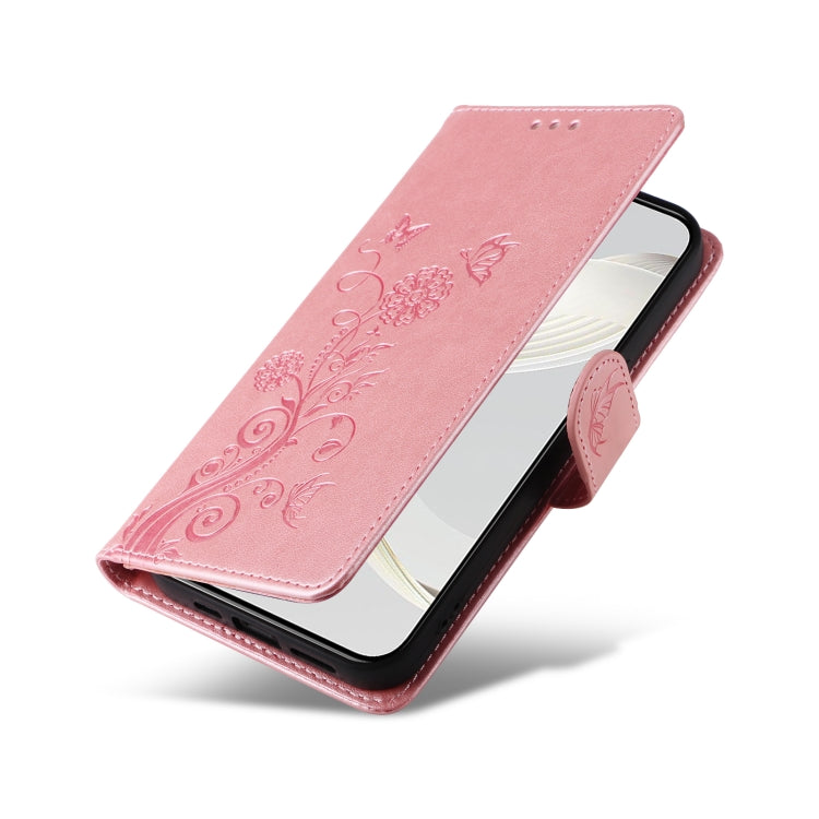For Huawei nova 11 Pro / nova 11 Ultra Embossed Butterfly Flowers Leather Phone Case