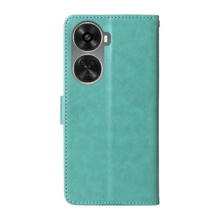 For Huawei nova 12 SE 4G Embossed Butterfly Flowers Leather Phone Case