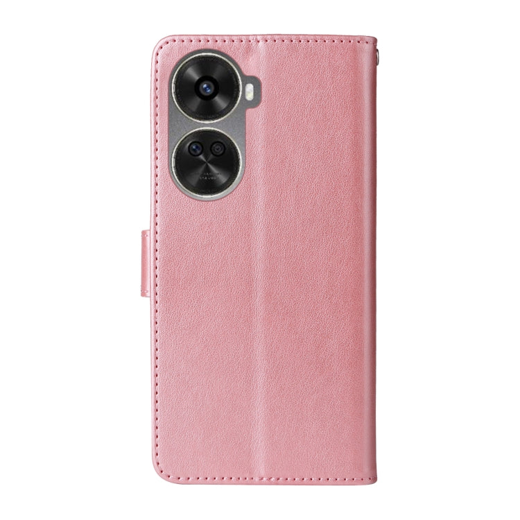 For Huawei nova 12 SE 4G Embossed Butterfly Flowers Leather Phone Case