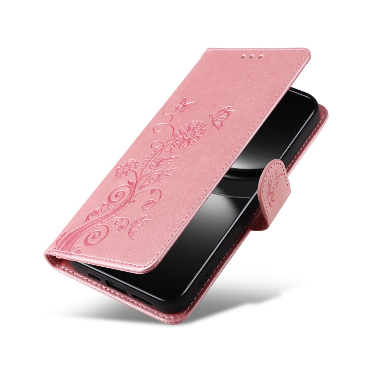 For Huawei nova 13 / nova 12 Embossed Butterfly Flowers Leather Phone Case