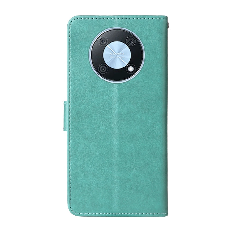 For Huawei nova Y90 Embossed Butterfly Flowers Leather Phone Case
