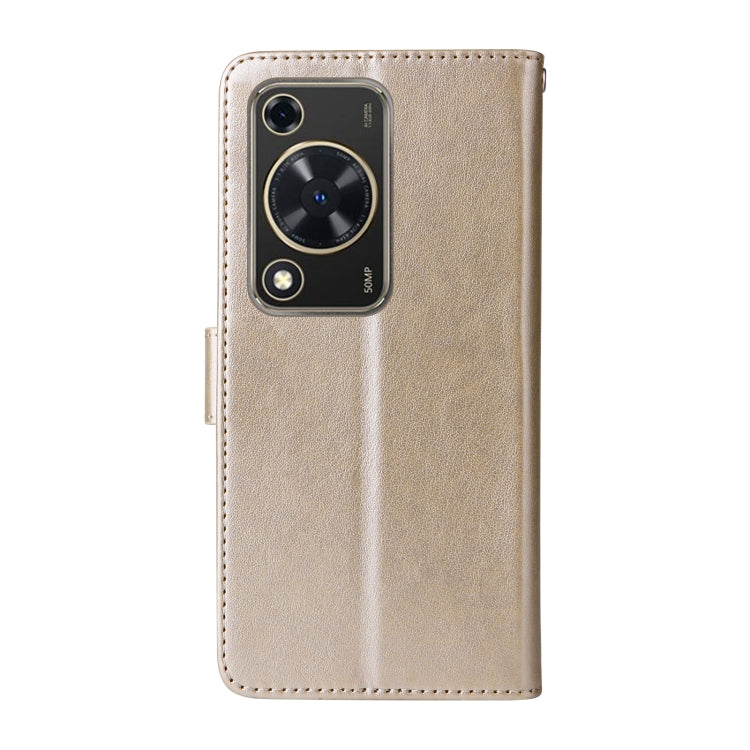 For Huawei nova Y72 4G / Enjoy 70 Embossed Butterfly Flowers Leather Phone Case