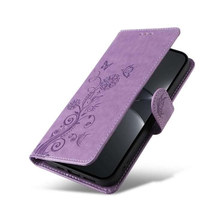 For Huawei nova 13 Pro Embossed Butterfly Flowers Leather Phone Case