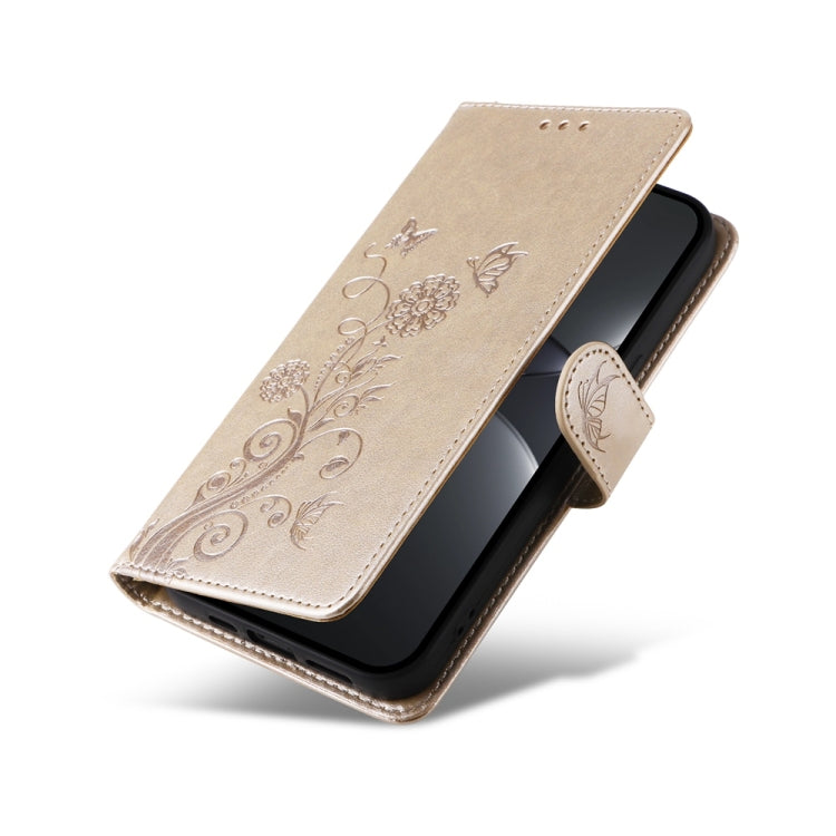 For Huawei nova 13 Pro Embossed Butterfly Flowers Leather Phone Case