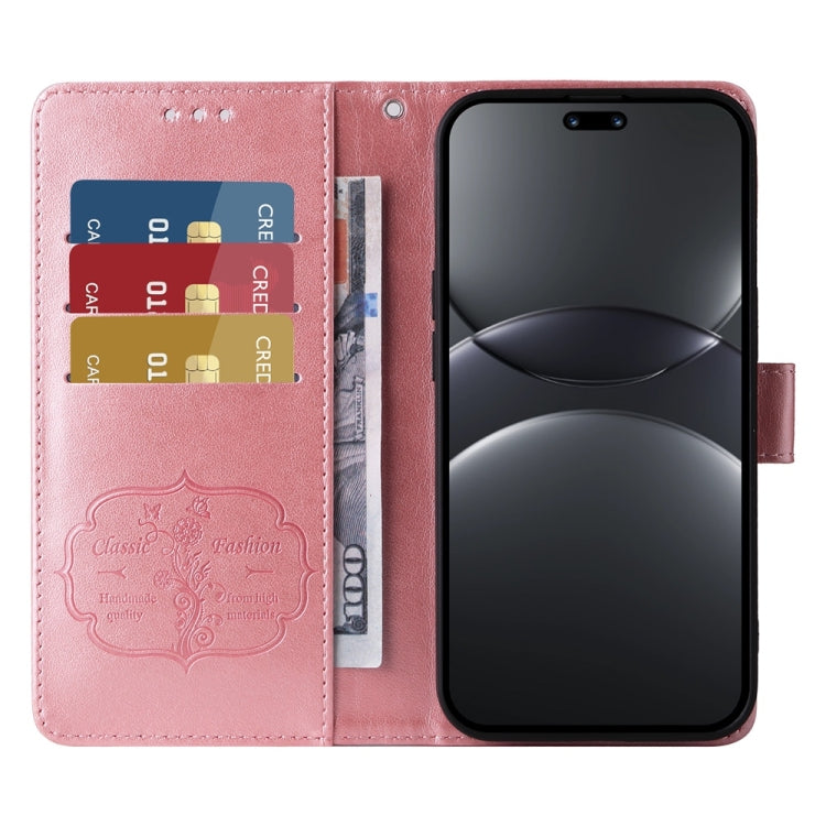 For Huawei nova 13 Pro Embossed Butterfly Flowers Leather Phone Case