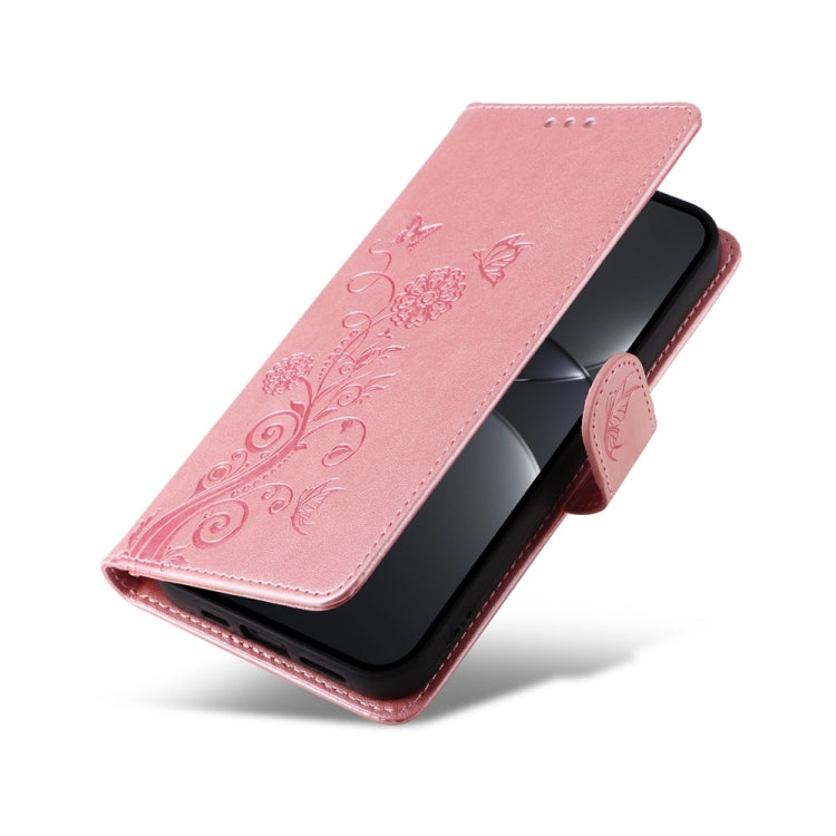 For Huawei nova 13 Pro Embossed Butterfly Flowers Leather Phone Case