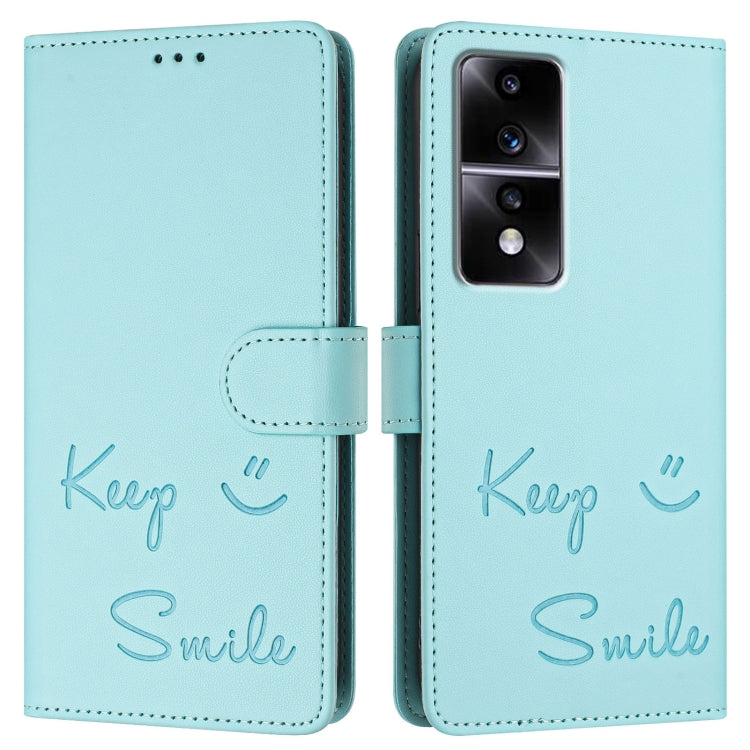 For Honor 80 GT 5G Smile Embossing RFID Leather Phone Case