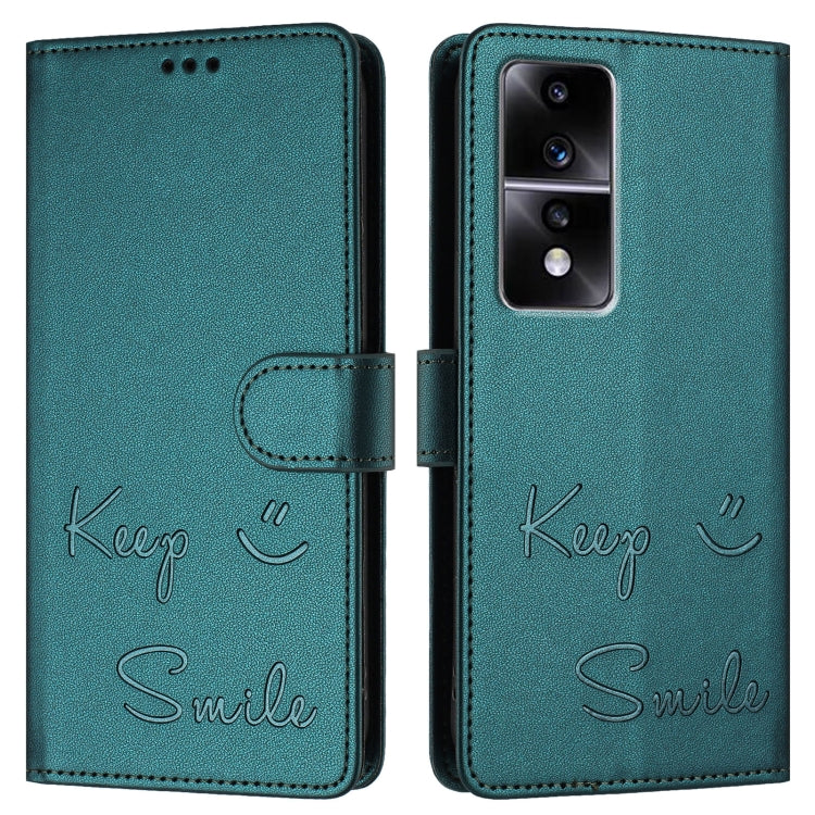 For Honor 80 GT 5G Smile Embossing RFID Leather Phone Case