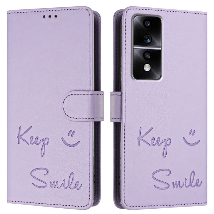 For Honor 80 GT 5G Smile Embossing RFID Leather Phone Case