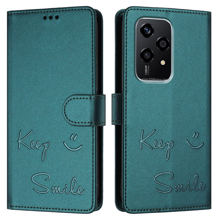 For Honor 200 Lite Global Smile Embossing RFID Leather Phone Case