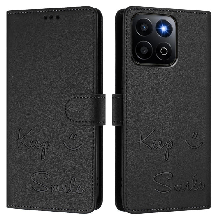 For Honor 200 Smart 5G Global Smile Embossing RFID Leather Phone Case