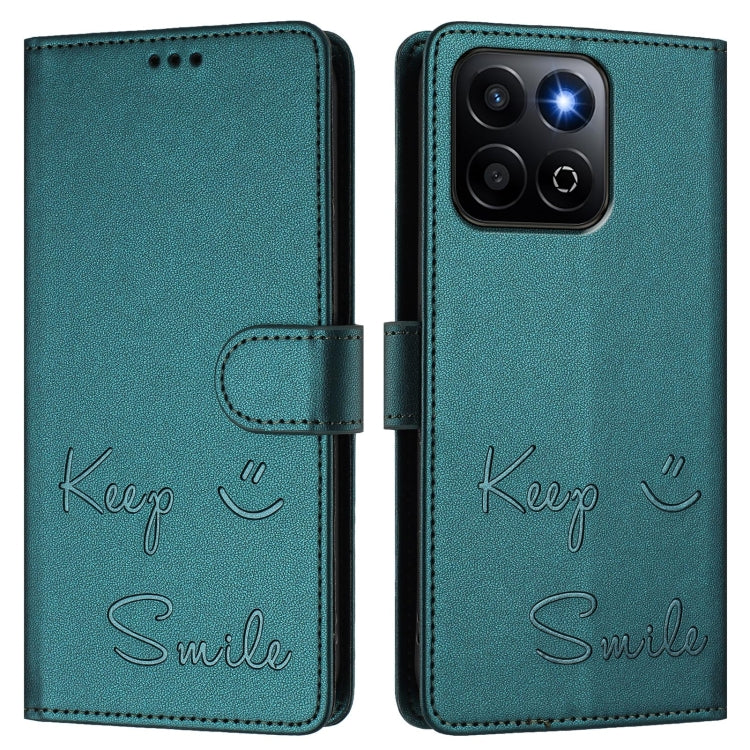 For Honor 200 Smart 5G Global Smile Embossing RFID Leather Phone Case
