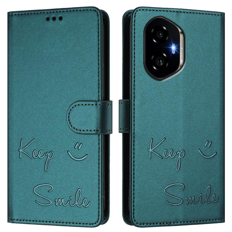 For Honor 300 5G Smile Embossing RFID Leather Phone Case