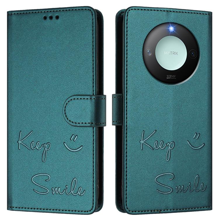 For Honor X9c Smart 5G Smile Embossing RFID Leather Phone Case