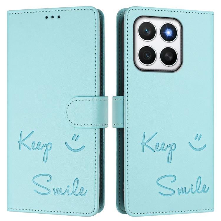 For Honor X8c 4G Global Smile Embossing RFID Leather Phone Case