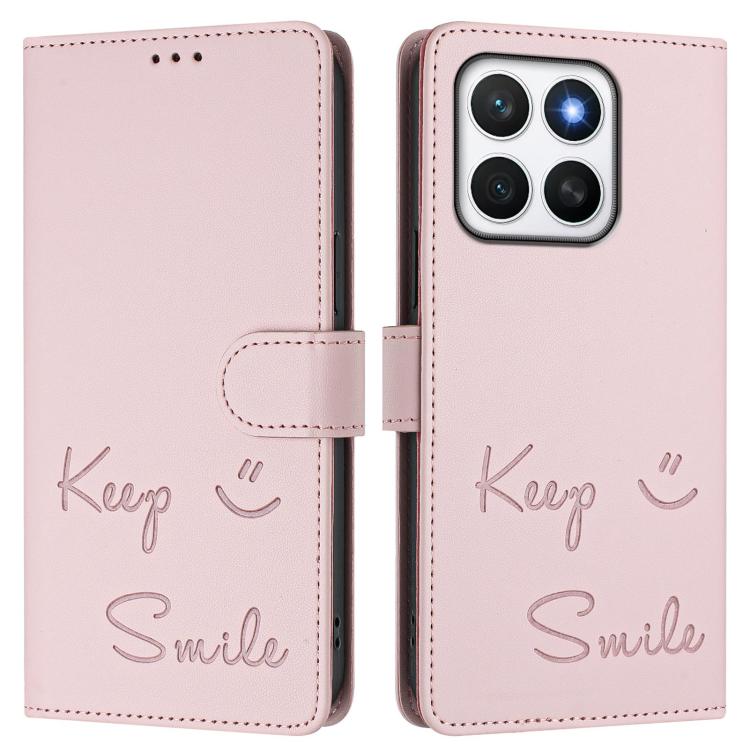 For Honor X8c 4G Global Smile Embossing RFID Leather Phone Case