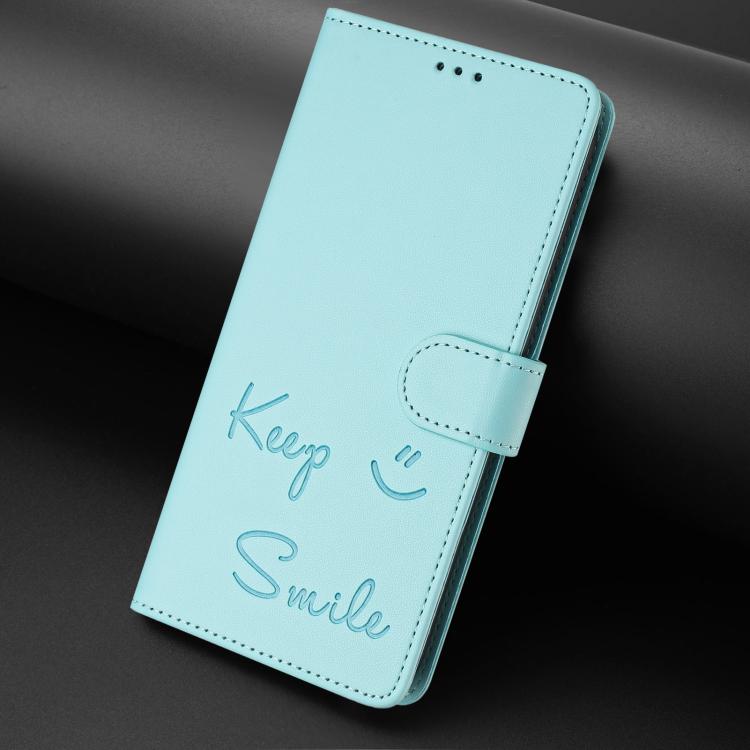 For Honor X5c Plus Smile Embossing RFID Leather Phone Case