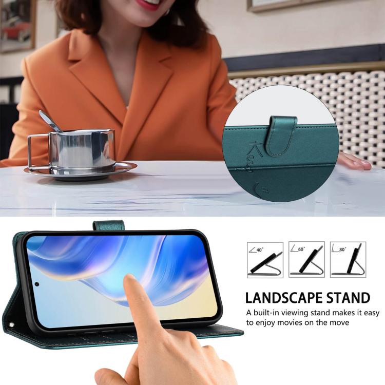 For Honor X5c Plus Smile Embossing RFID Leather Phone Case