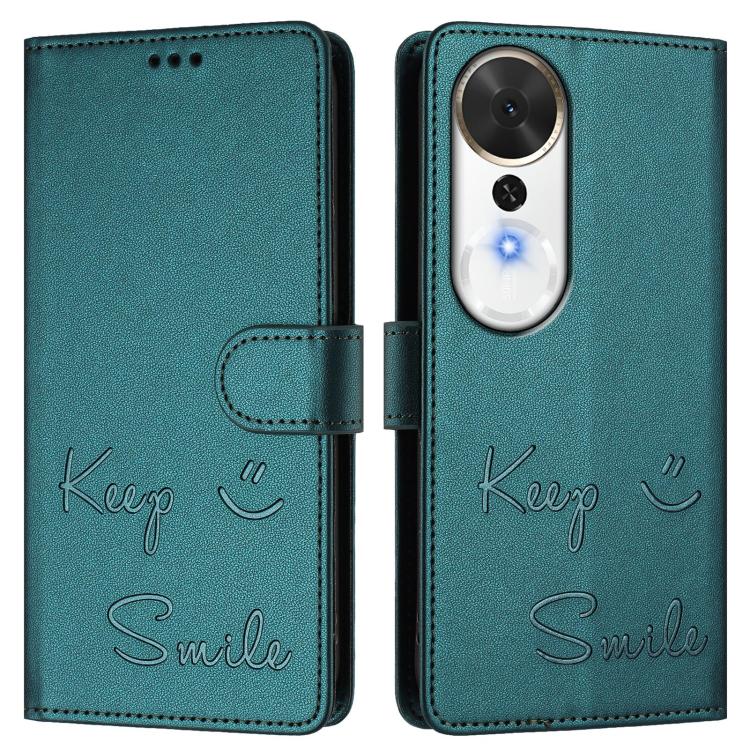 For Honor Play 70 Plus Smile Embossing RFID Leather Phone Case