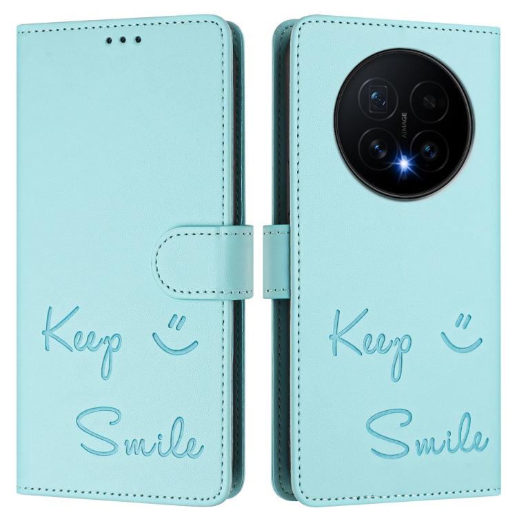 For Honor Magic8 Smile Embossing RFID Leather Phone Case