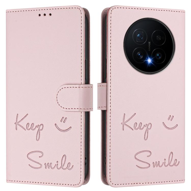 For Honor Magic8 Smile Embossing RFID Leather Phone Case