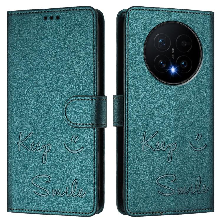 For Honor Magic8 Smile Embossing RFID Leather Phone Case