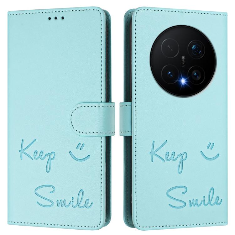 For Honor Magic8 Pro Smile Embossing RFID Leather Phone Case
