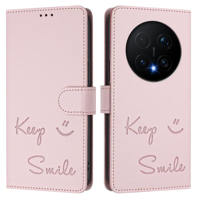 For Honor Magic8 Pro Smile Embossing RFID Leather Phone Case